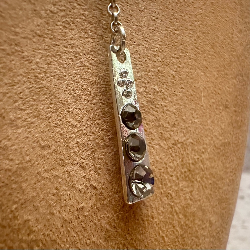 Kate Spade purple acrylic swirl earrings and faux Amethyst pendant necklace - Picture 7 of 12